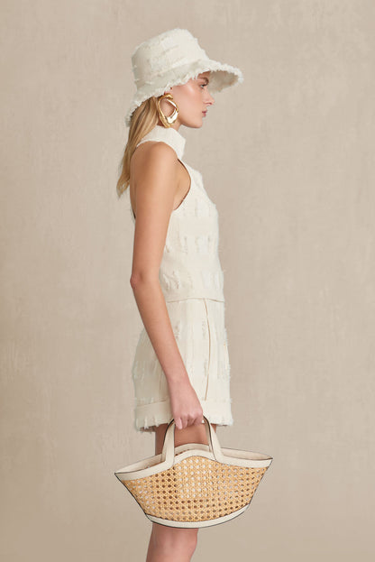 OLGA SHORT - OFF WHITE MULTI