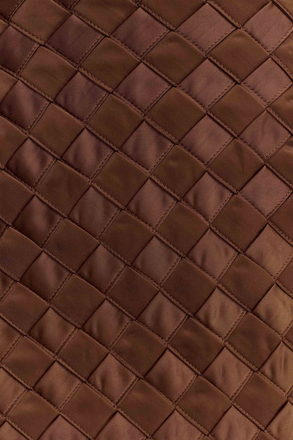Cordia Satin Mini Skirt - Chocolate