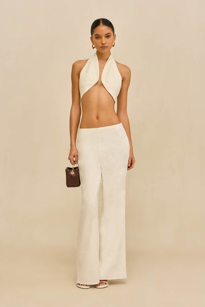KORA PANT - OFF WHITE LINEN