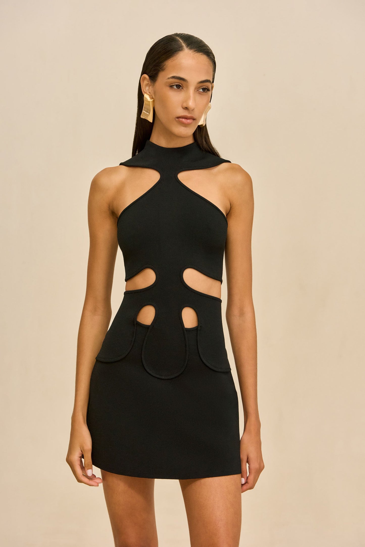LILLIE KNIT DRESS - BLACK