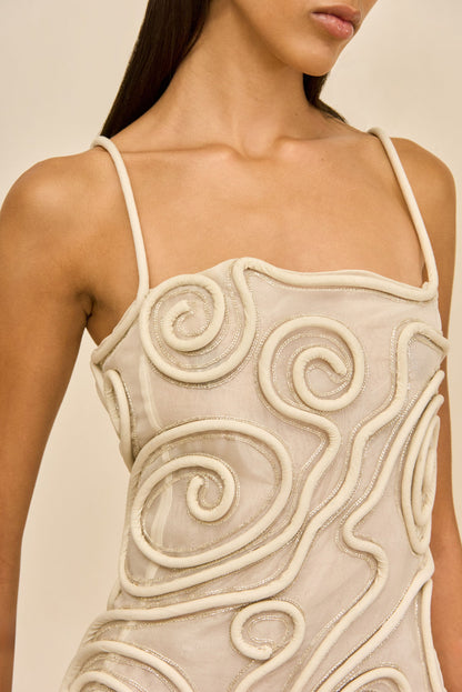 TALINA DRESS - OFF WHITE