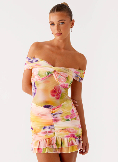 Frances Mini Dress - Sunburst Floral