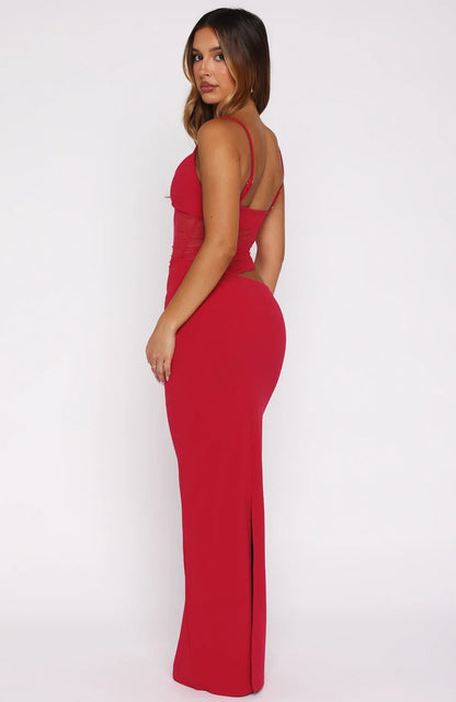 Call Me Up Maxi Dress Berry
