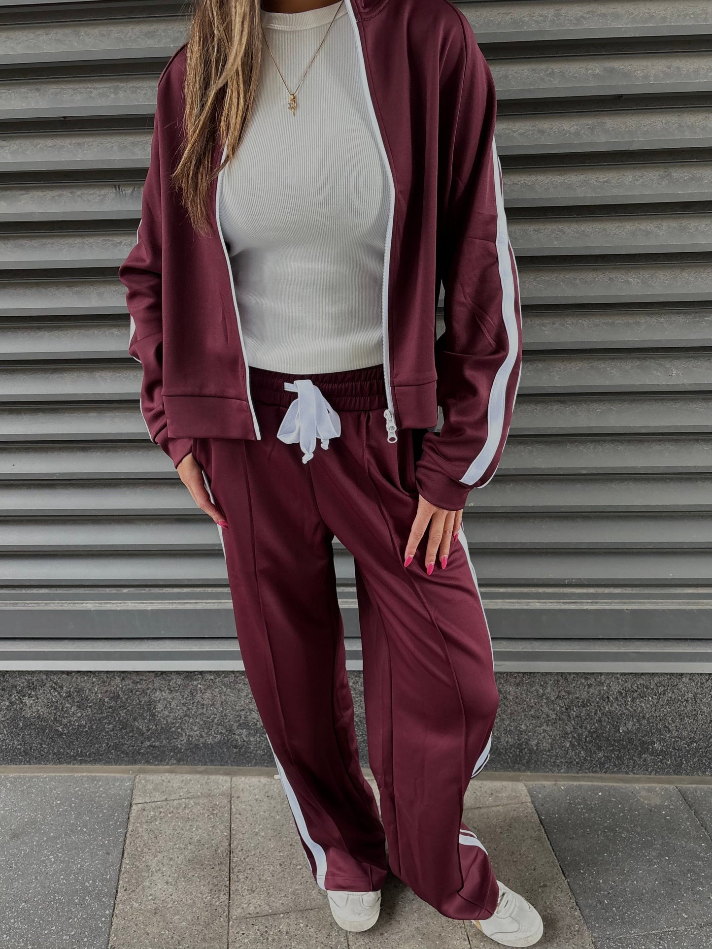NOISY MAY Jenna Striped Track Pant