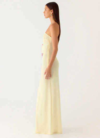 Amelle Maxi Dress - Purple Floral