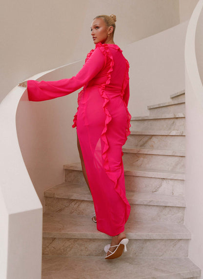 Charlize Maxi Dress - Pink