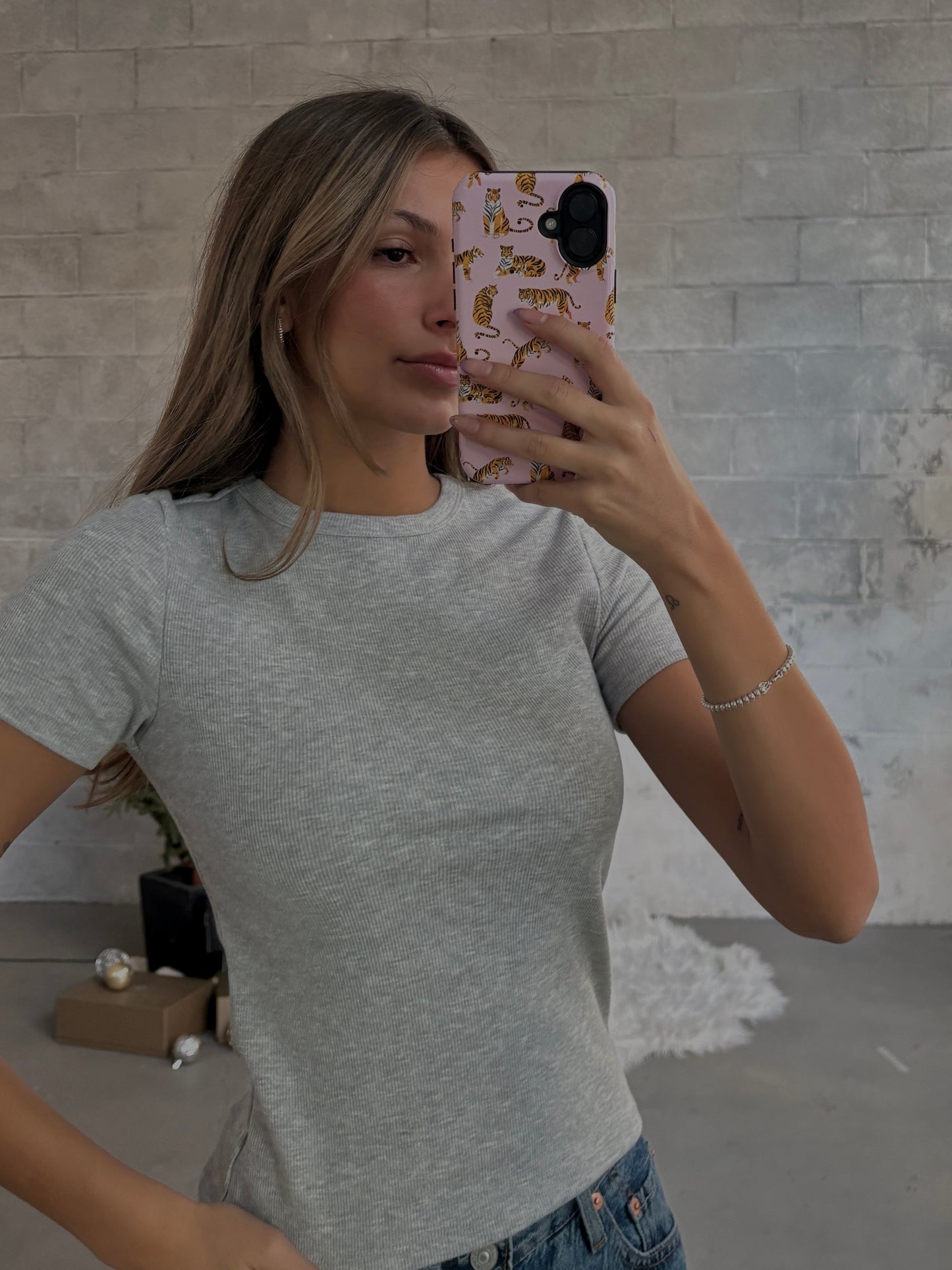 ONLY Short Sleeve Ribbed Tee