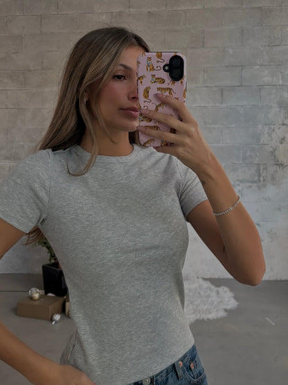 ONLY Short Sleeve Ribbed Tee