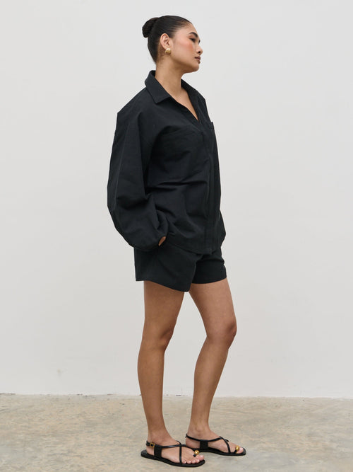 Emerson Cotton Shorts - Black