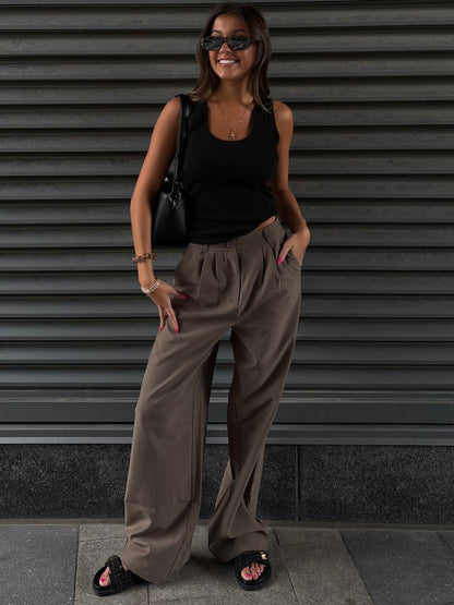 PIECES High Waisted Trouser