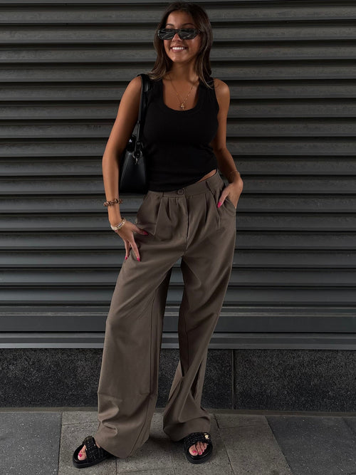 PIECES High Waisted Trouser