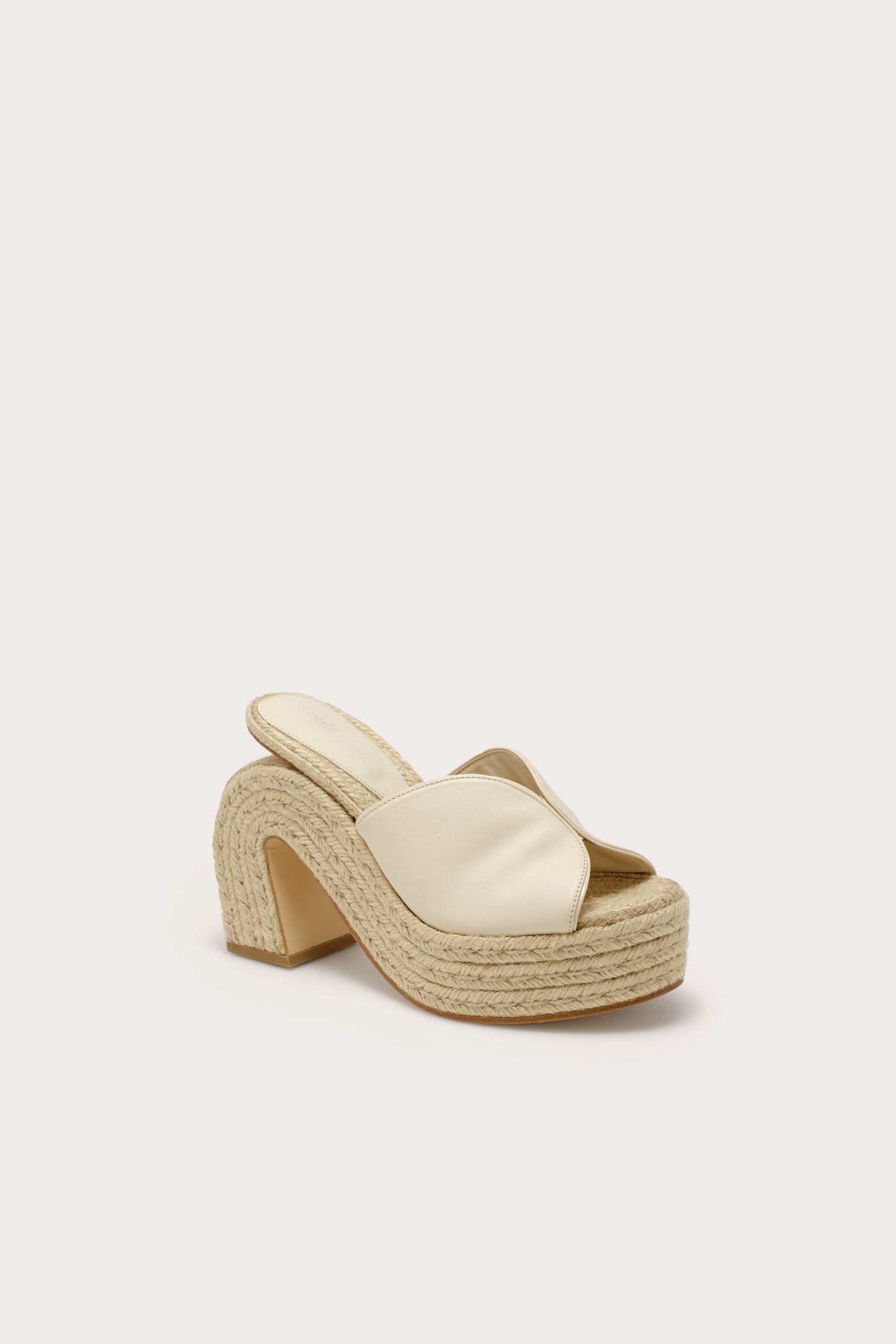 PHOEBE PLATFORM SANDAL - OFF WHITE