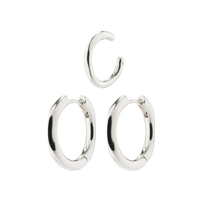 PILGRIM Pause Hoop Earring & Cuff Set