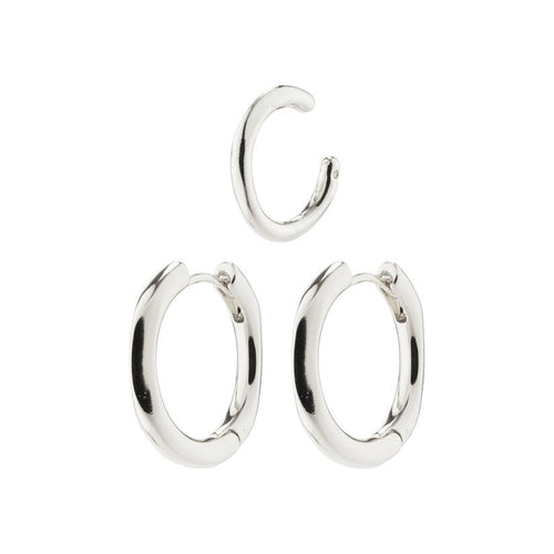 PILGRIM Pause Hoop Earring & Cuff Set