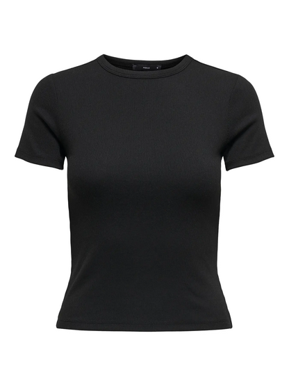 ONLY Short Sleeve Ribbed Tee