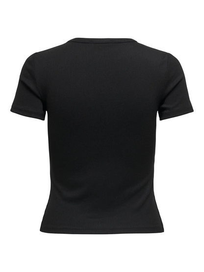 ONLY Short Sleeve Ribbed Tee