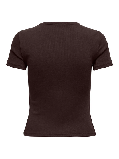 ONLY Short Sleeve Ribbed Tee
