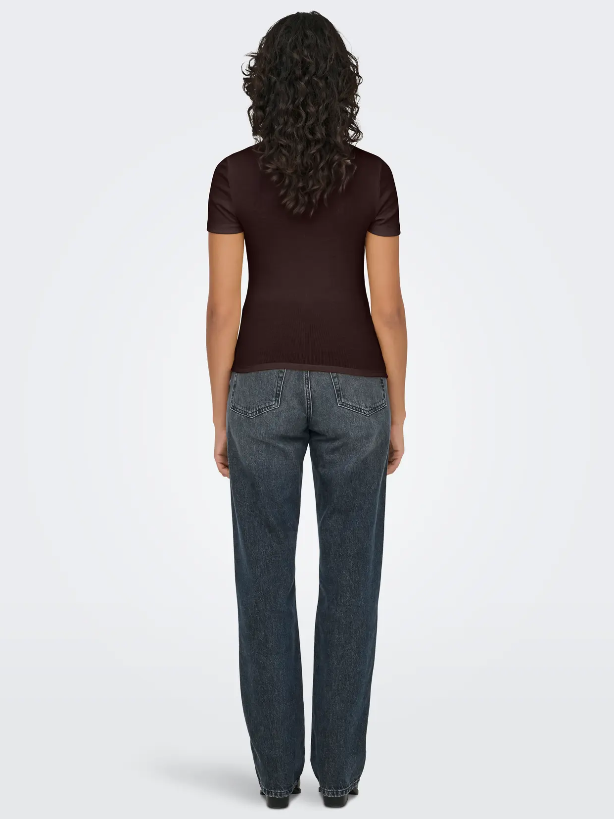 ONLY Short Sleeve Ribbed Tee