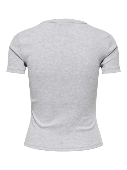 ONLY Short Sleeve Ribbed Tee