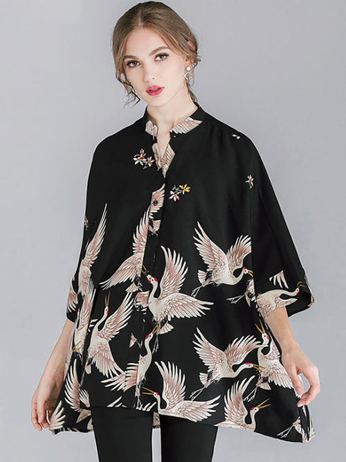 å¤§å°ºç¢¼å¥³æå°åç©å°è±å¯¬é¬è¥¯è¡«