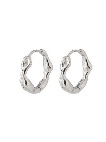 PILGRIM Zion Small Organic Shaped Huggie Hoop Earrings