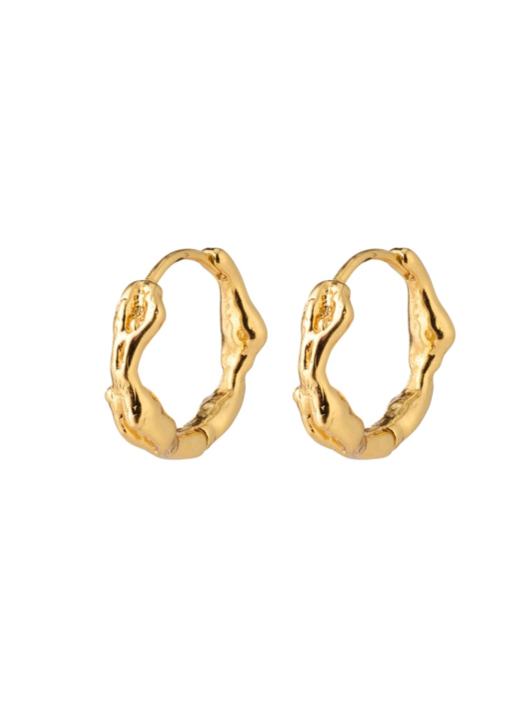 PILGRIM Zion Small Organic Shaped Huggie Hoop Earrings
