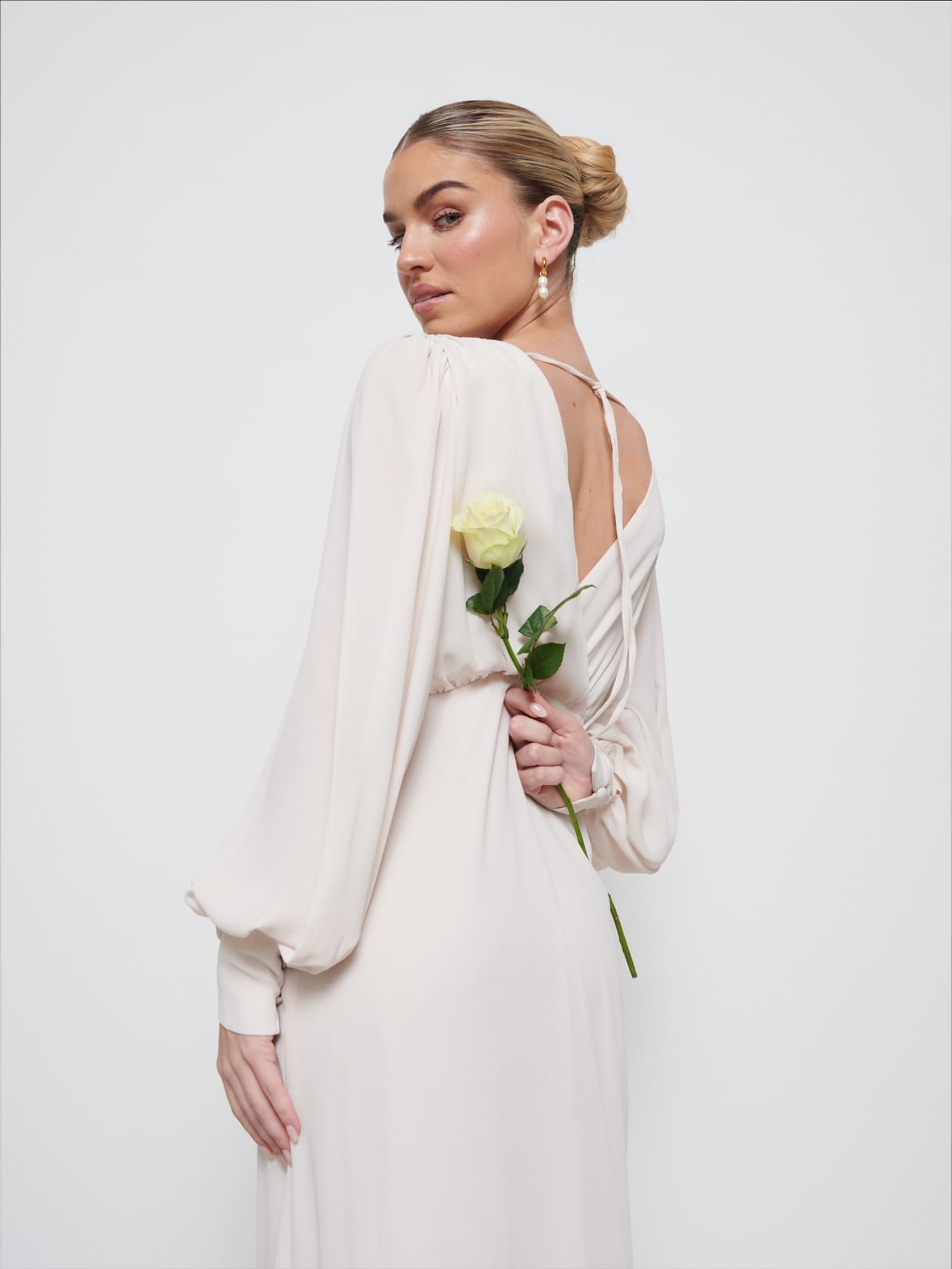 Sienna Chiffon Bridesmaid Dress - Champagne
